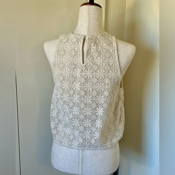Sézane Jay Top – Ecru Lace Tank | Size 38 (US 6) | GUC - Picture 5 of 8